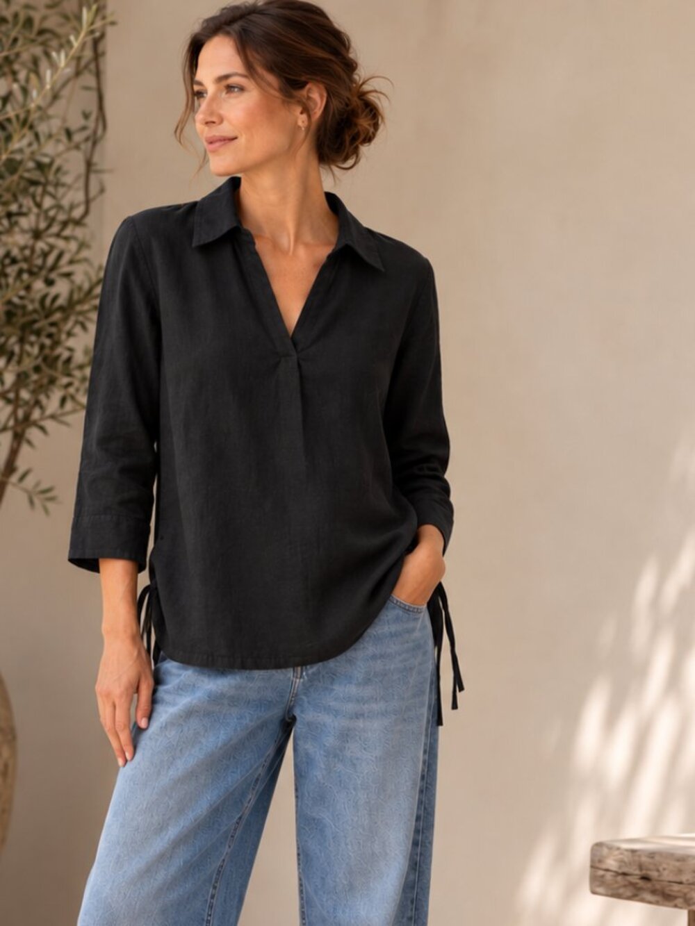 Isaac Mizrahi linen shirt